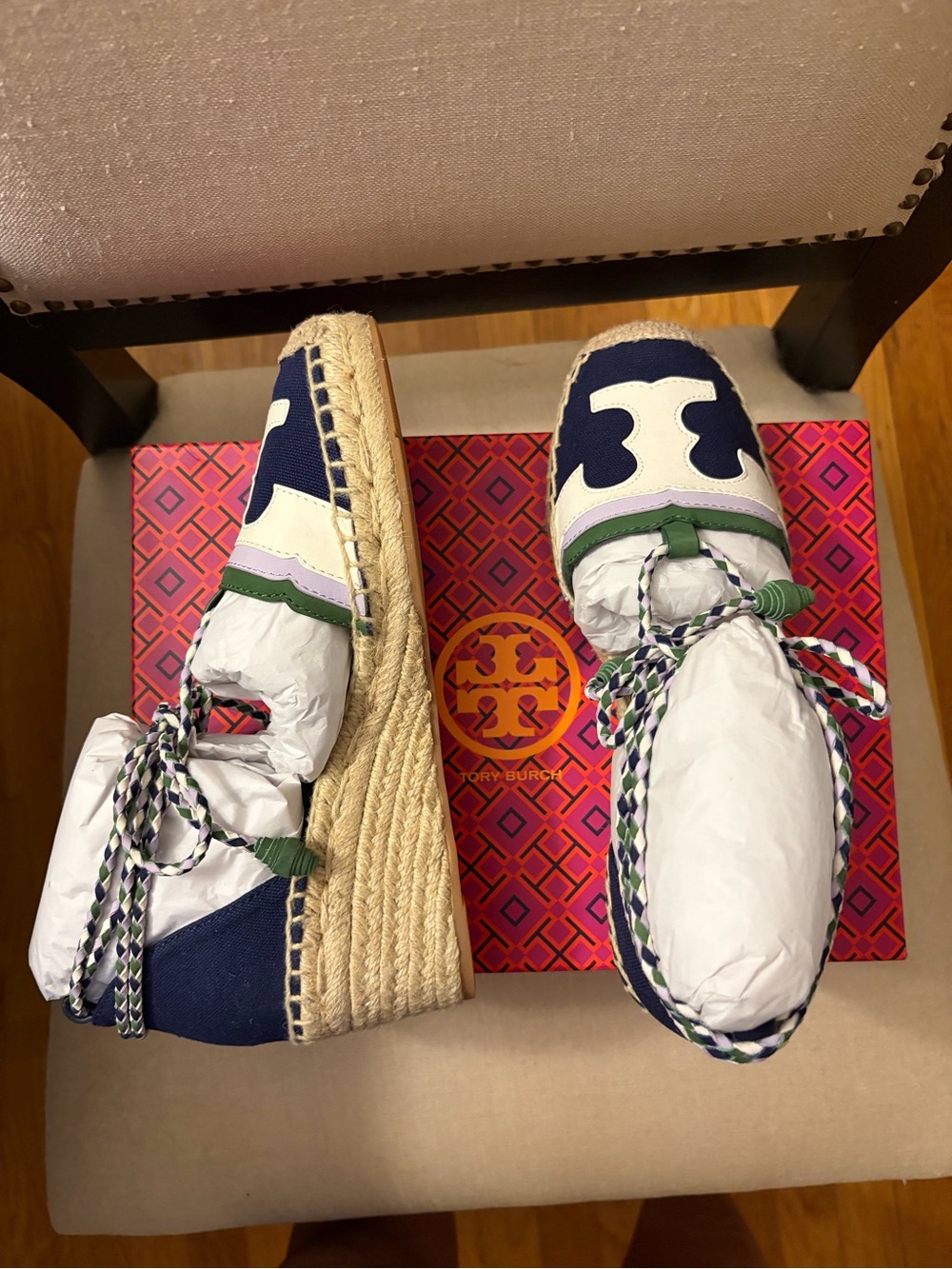 New Tory Burch Laguna Espadrille 7.5